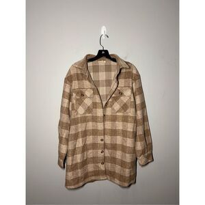 Entro heavy flannel shirt size large C26-36